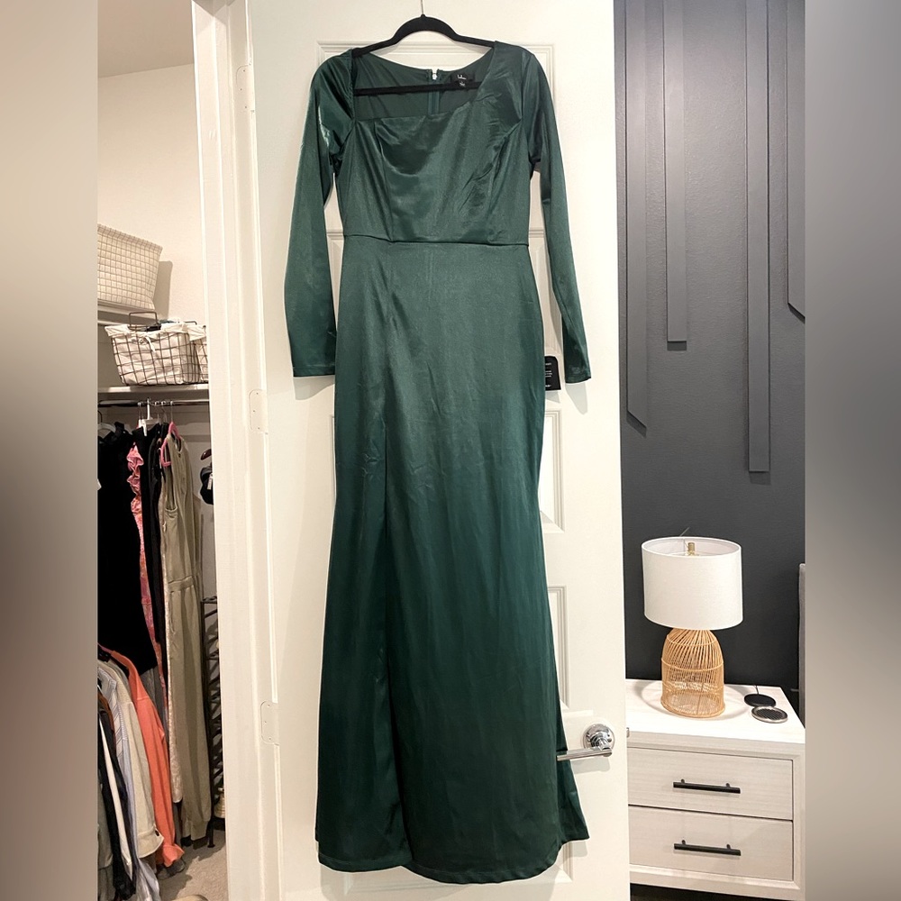 Emerald Long Sleeve Gown